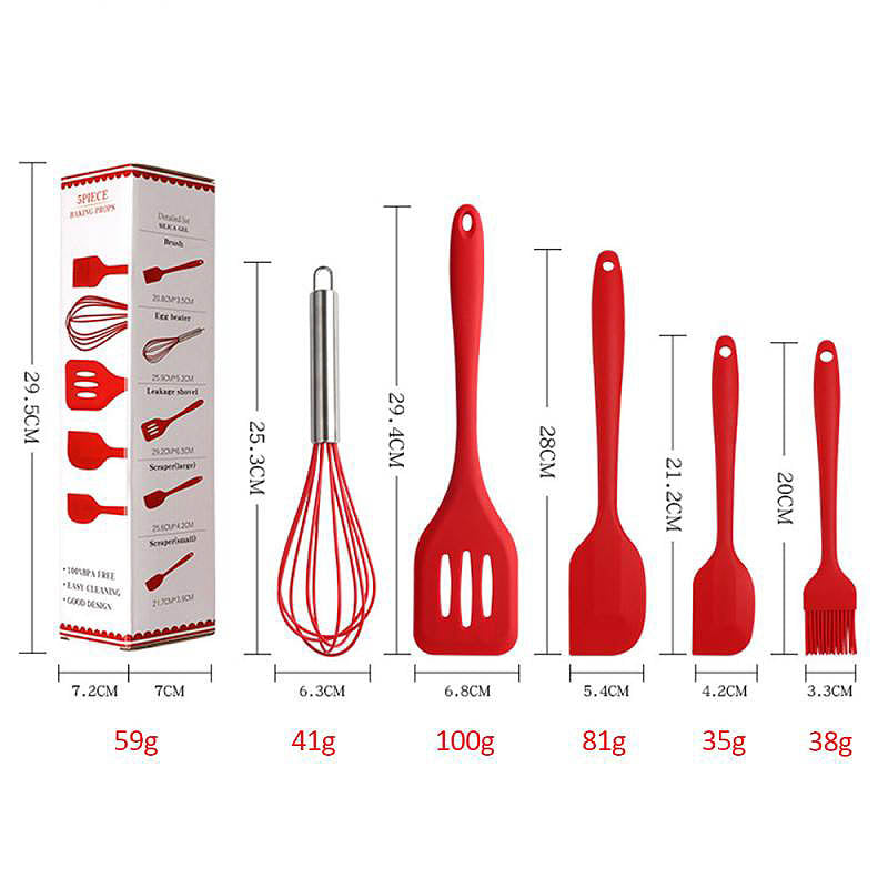 Silicone Kitchenware Set 5-piece