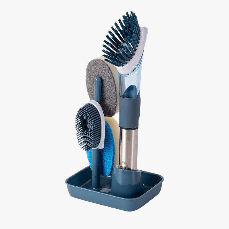 Soap Dispensing Kitchen Brush Set