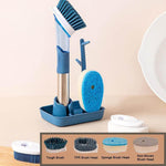 Load image into Gallery viewer, Soap Dispensing Kitchen Brush Set
