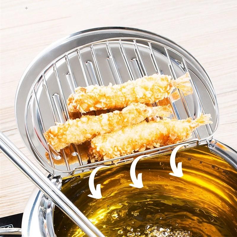 Deep Frying Pot with Thermometer