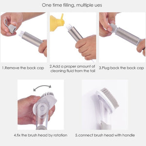 Soap Dispensing Kitchen Brush Set