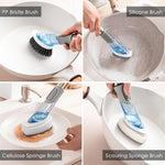 Load image into Gallery viewer, Soap Dispensing Kitchen Brush Set
