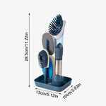 Load image into Gallery viewer, Soap Dispensing Kitchen Brush Set
